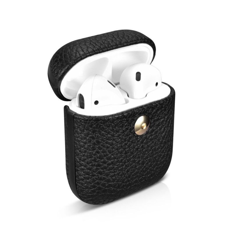 Cover AirPods Sort Ægte Luksus Icarer Læder