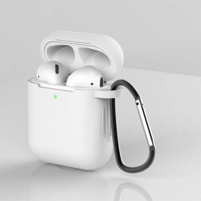 Cover AirPods Sort Designfarver Med Karabinhage