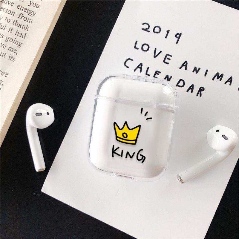 Cover AirPods Sort Konge Eller Dronning Beskyttelse