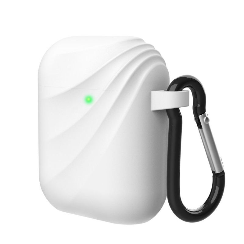 Cover AirPods Sort Mobilcover Silikonturbillon Med Karabinhage