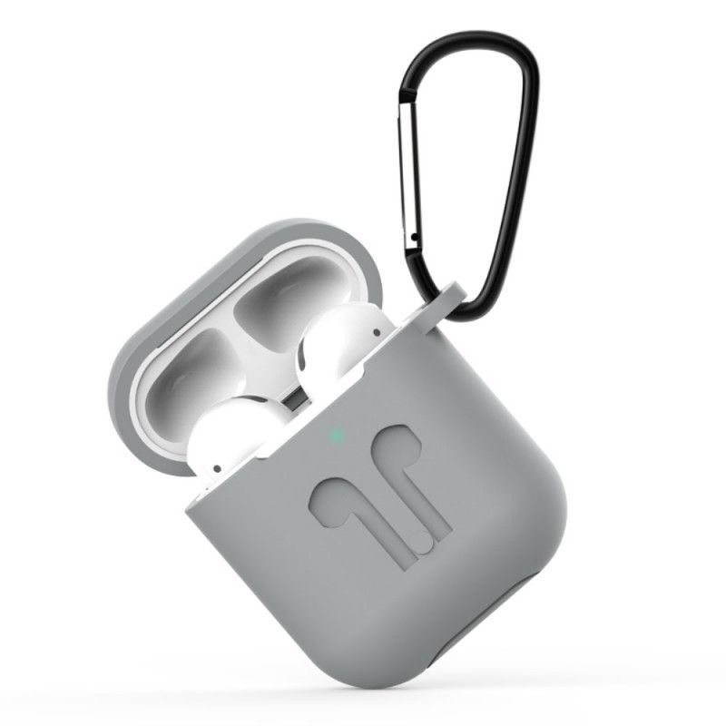 Cover AirPods Sort Øretelefon Design Med Karabinhage