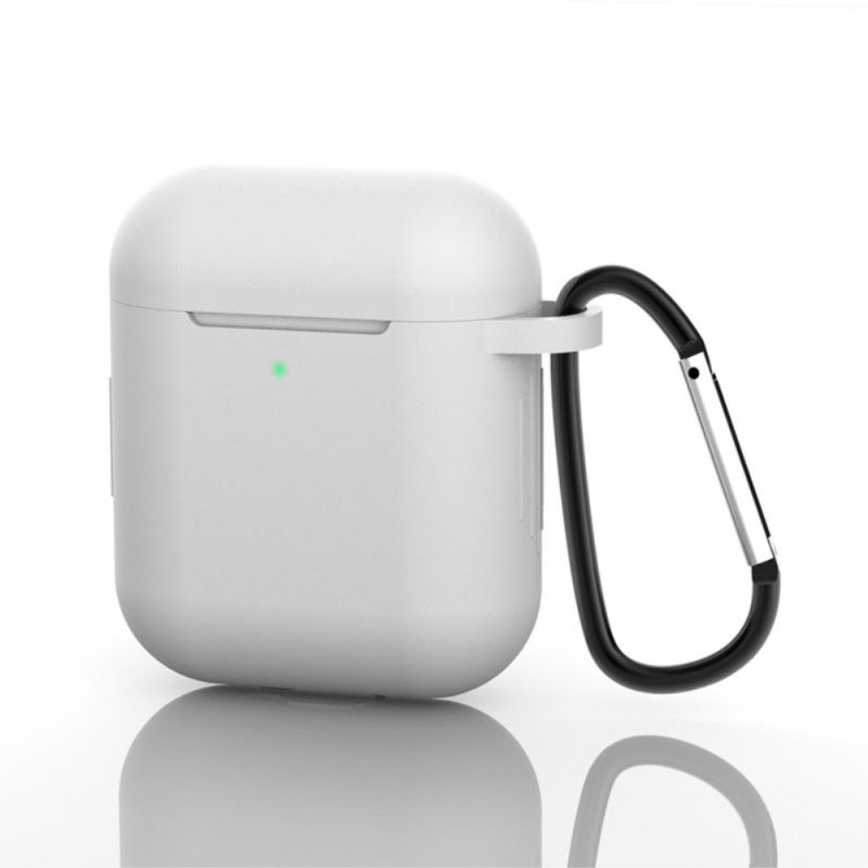 Cover AirPods Sort Silikone Med Karabinhage