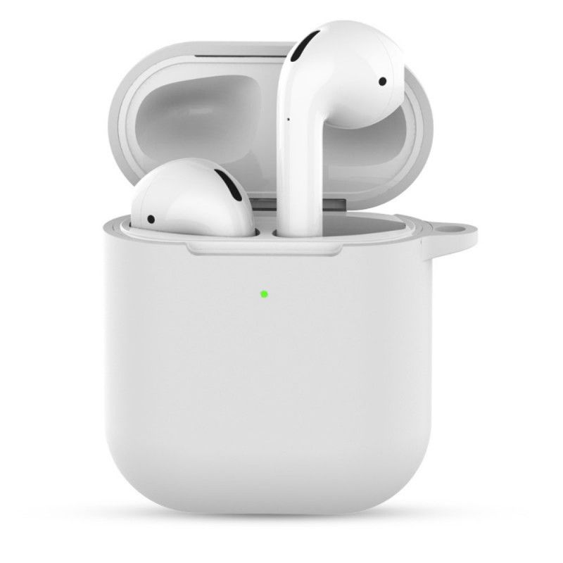 Cover AirPods Sort Silikone Med Nøglering Original