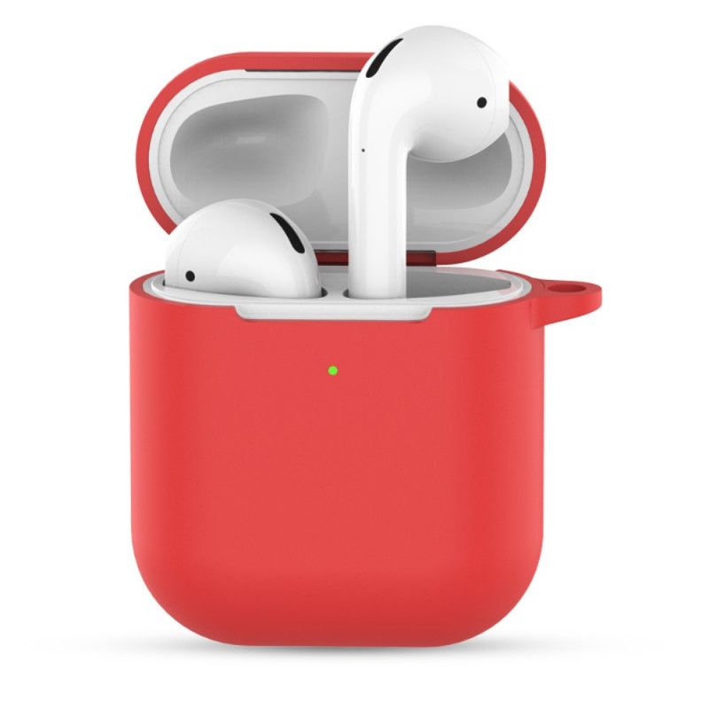 Cover AirPods Sort Silikone Med Nøglering Original