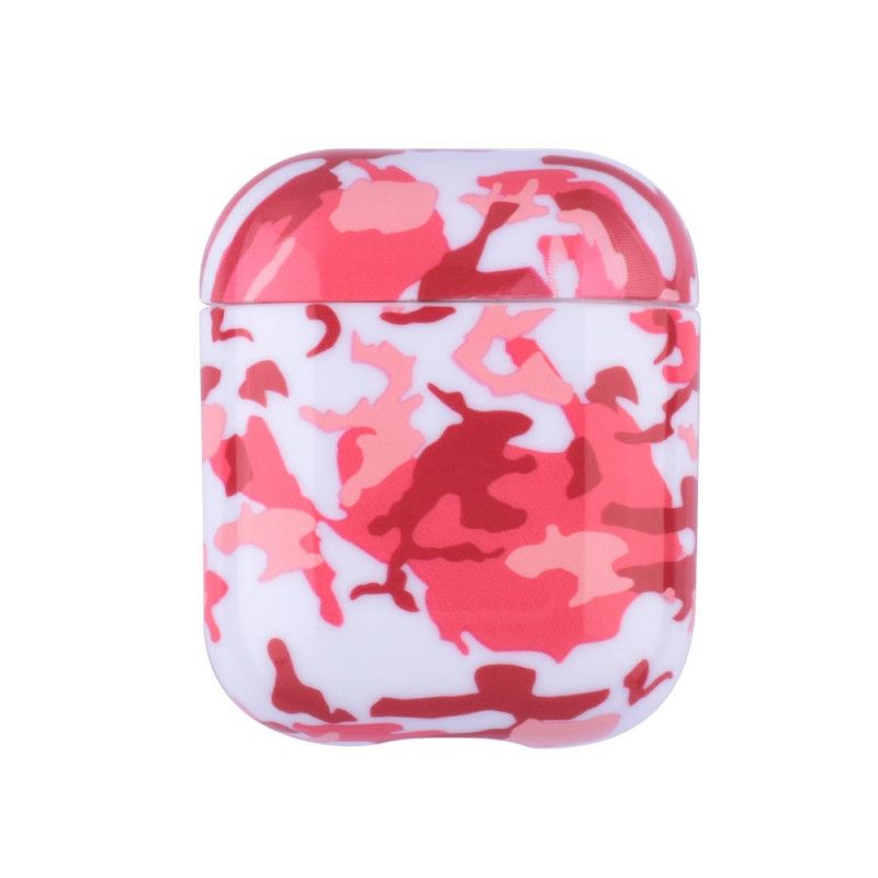 Cover for AirPods Rød Camouflage Design