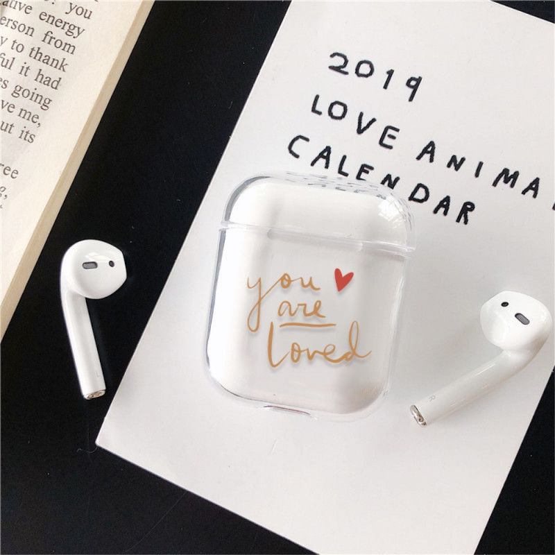 Cover for AirPods Sort Kærlighed