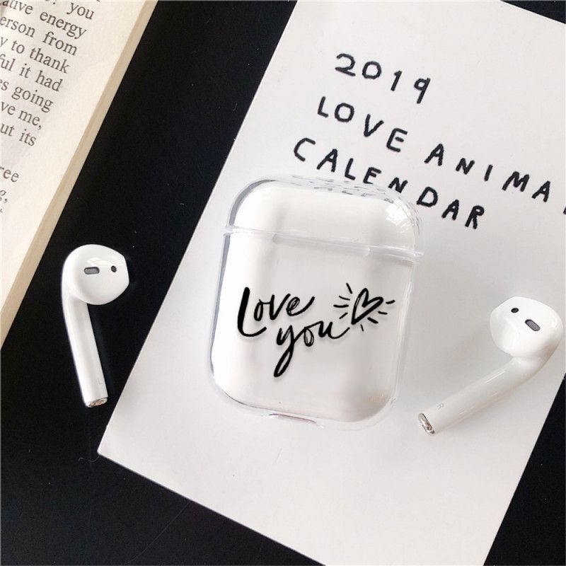 Cover for AirPods Sort Kærlighed