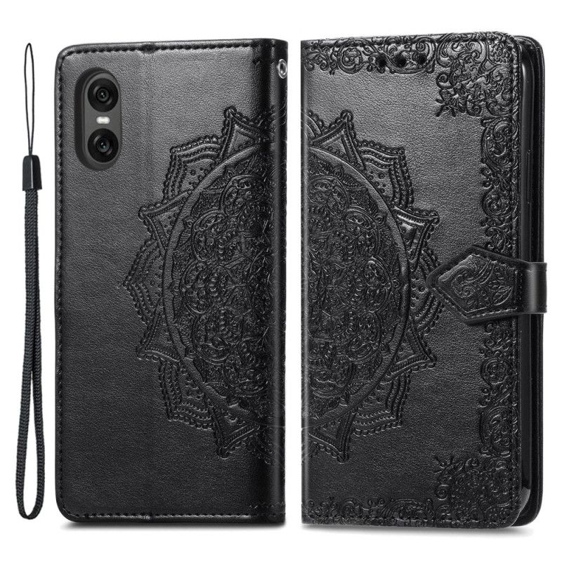 Flip Cover Sony Xperia 10 Vi Barok Mandala Med Rem