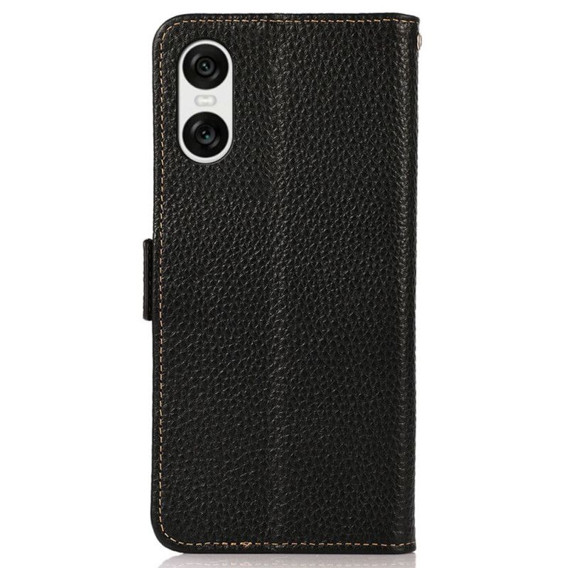 Læder Cover Sony Xperia 10 Vi Telefon Etui Khazneh Rfid Blocking Wallet