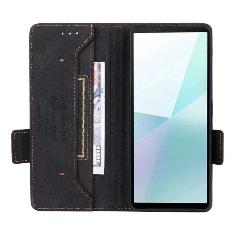 Læder Cover Sony Xperia 10 Vi Telefon Etui Retro Stil Ruskindseffekt