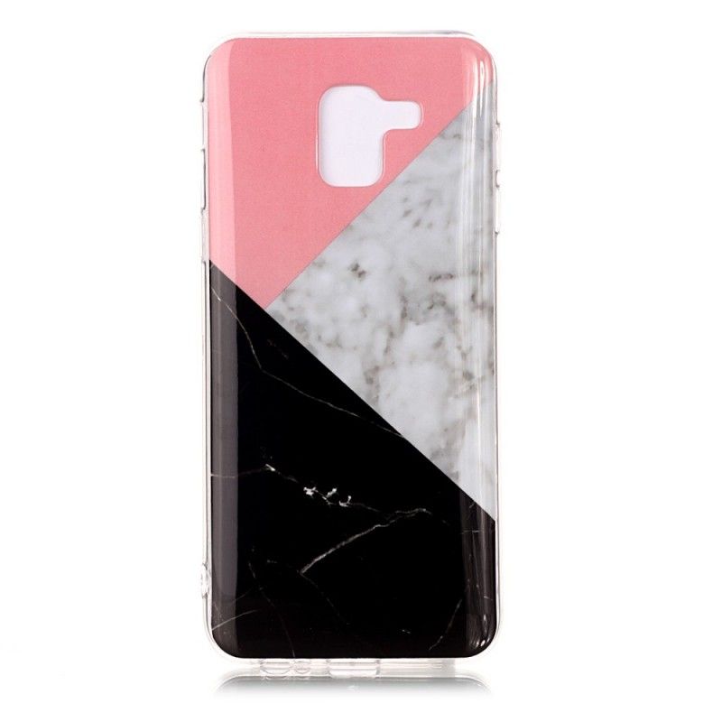 Cover for Samsung Galaxy J6 Geometrisk Marmoreffekt