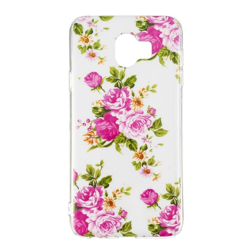 Cover Samsung Galaxy J6 Fluorescerende Frihedsblomster