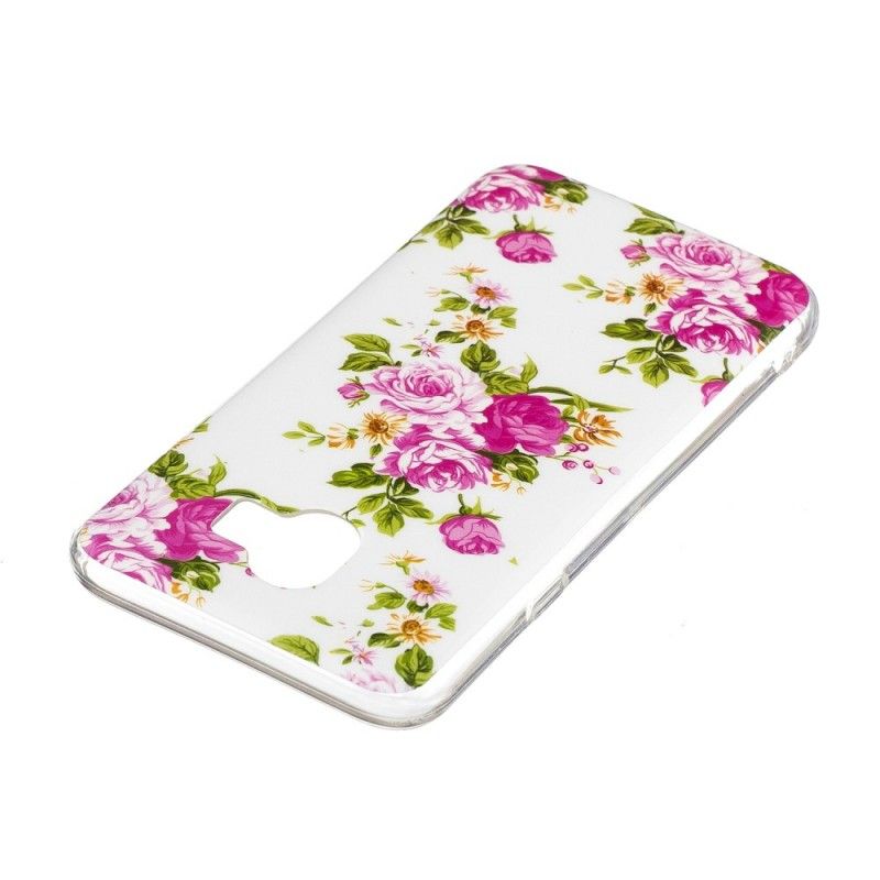 Cover Samsung Galaxy J6 Fluorescerende Frihedsblomster