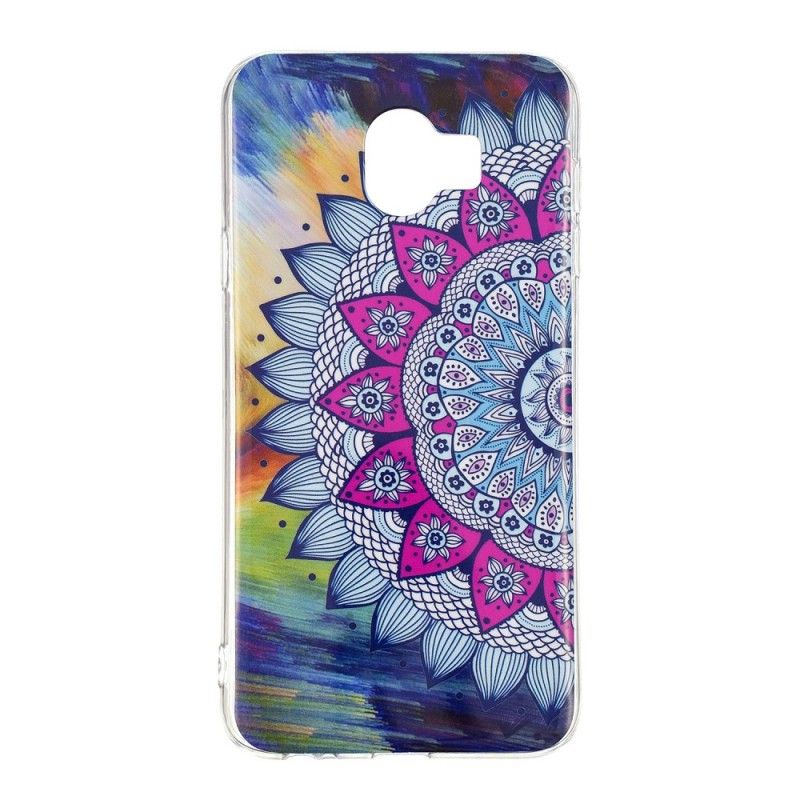 Cover Samsung Galaxy J6 Fluorescerende Mandala