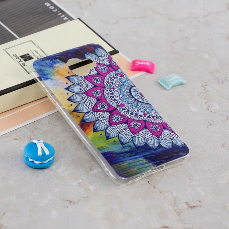 Cover Samsung Galaxy J6 Fluorescerende Mandala