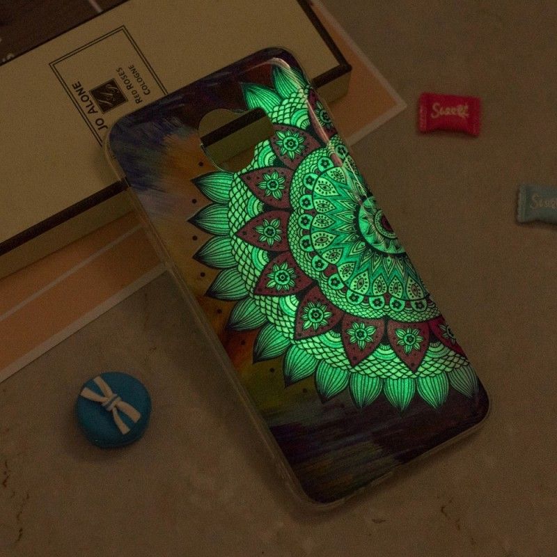 Cover Samsung Galaxy J6 Fluorescerende Mandala