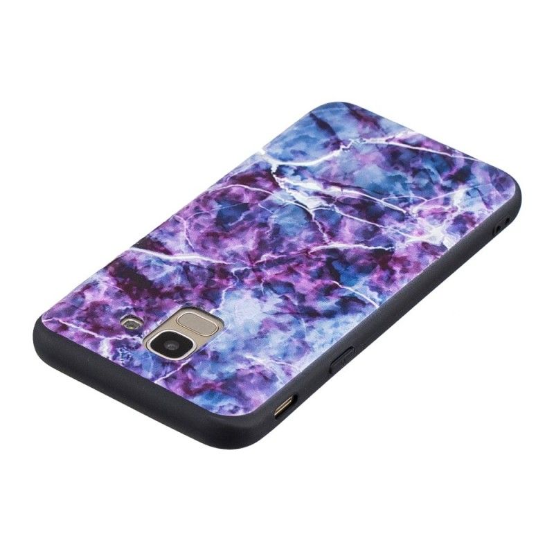 Cover Samsung Galaxy J6 Lilla Marmor Beskyttelse