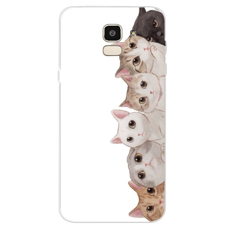 Cover Samsung Galaxy J6 Lyttende Katte