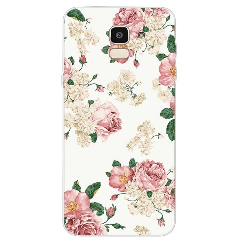 Cover Samsung Galaxy J6 Mobilcover Frihedsblomster