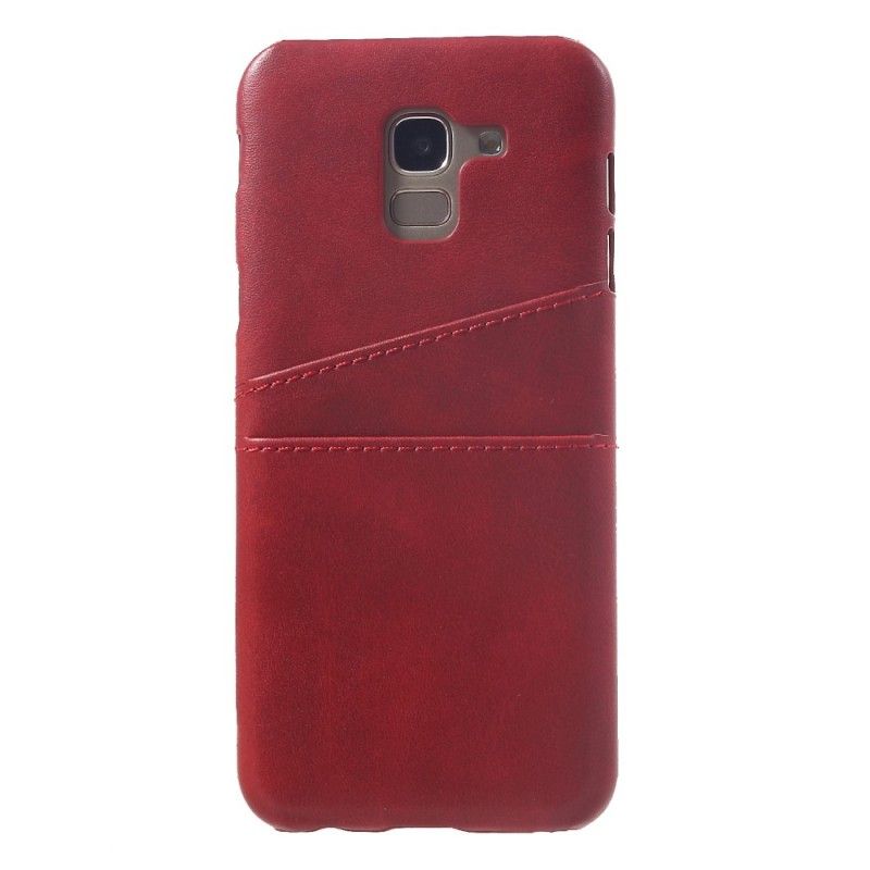 Cover Samsung Galaxy J6 Sort Kortholder