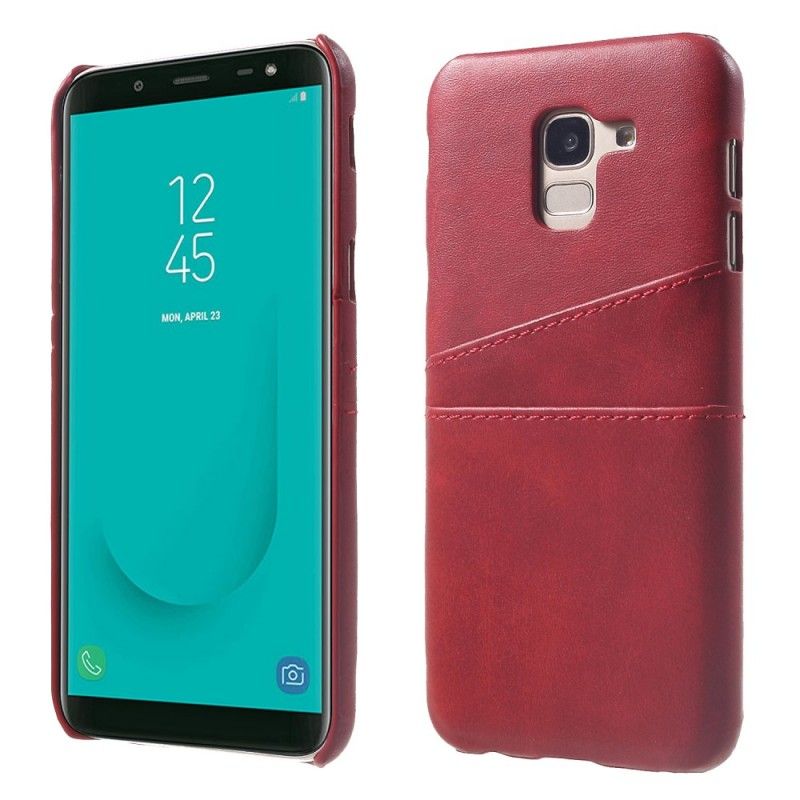 Cover Samsung Galaxy J6 Sort Kortholder