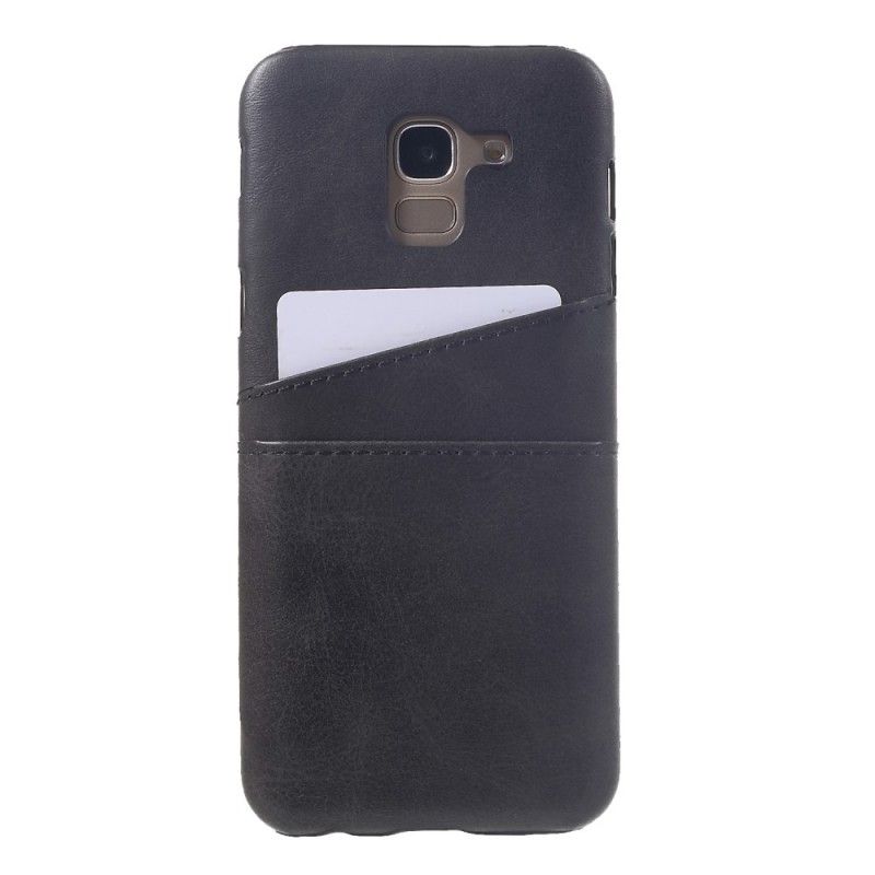 Cover Samsung Galaxy J6 Sort Kortholder