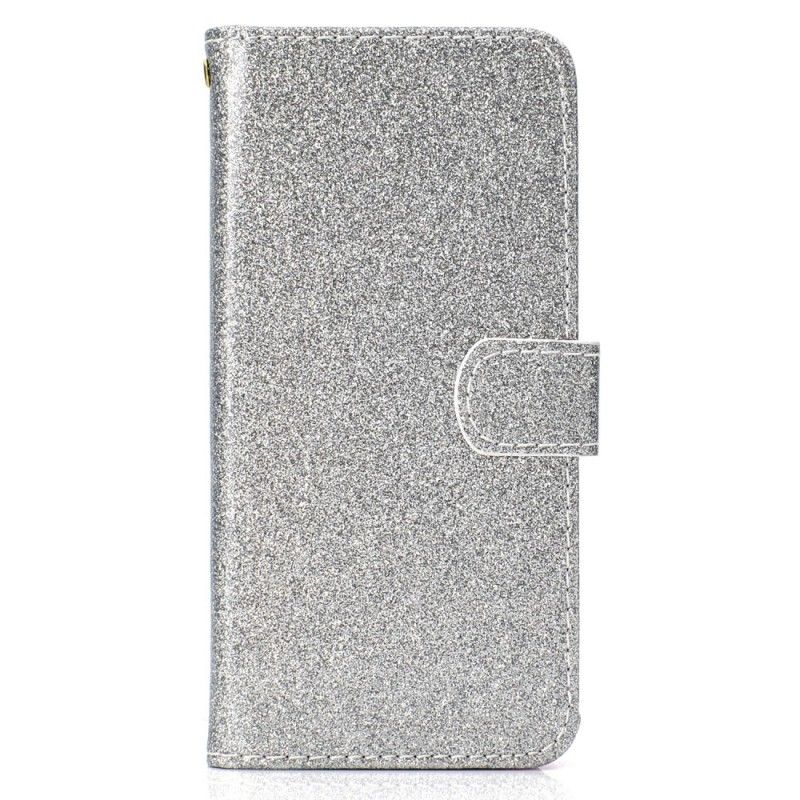 Flip Cover Læder for Samsung Galaxy J6 Lilla Glitter