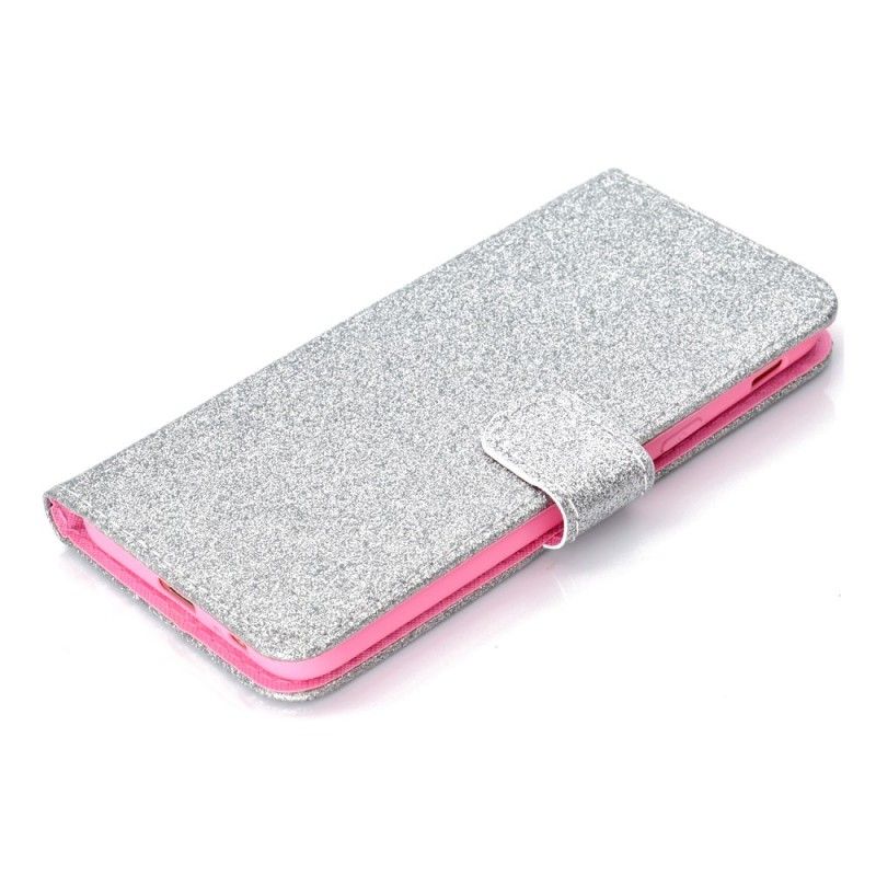 Flip Cover Læder for Samsung Galaxy J6 Lilla Glitter