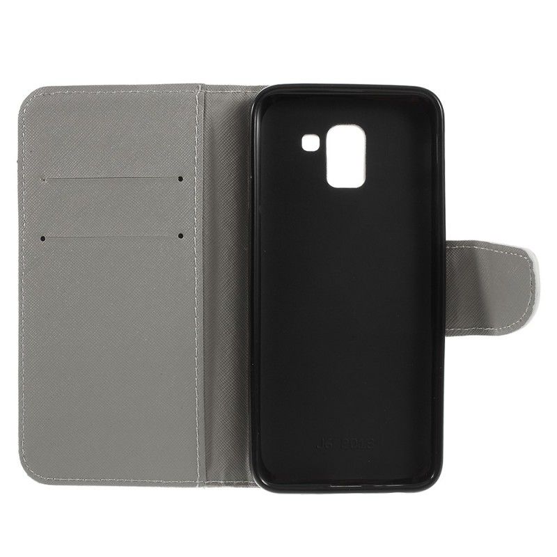 Flip Cover Læder for Samsung Galaxy J6 Retro Eiffeltårn