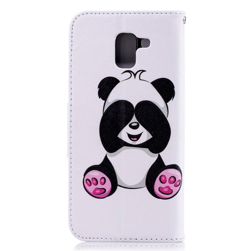 Flip Cover Samsung Galaxy J6 Sjov Panda