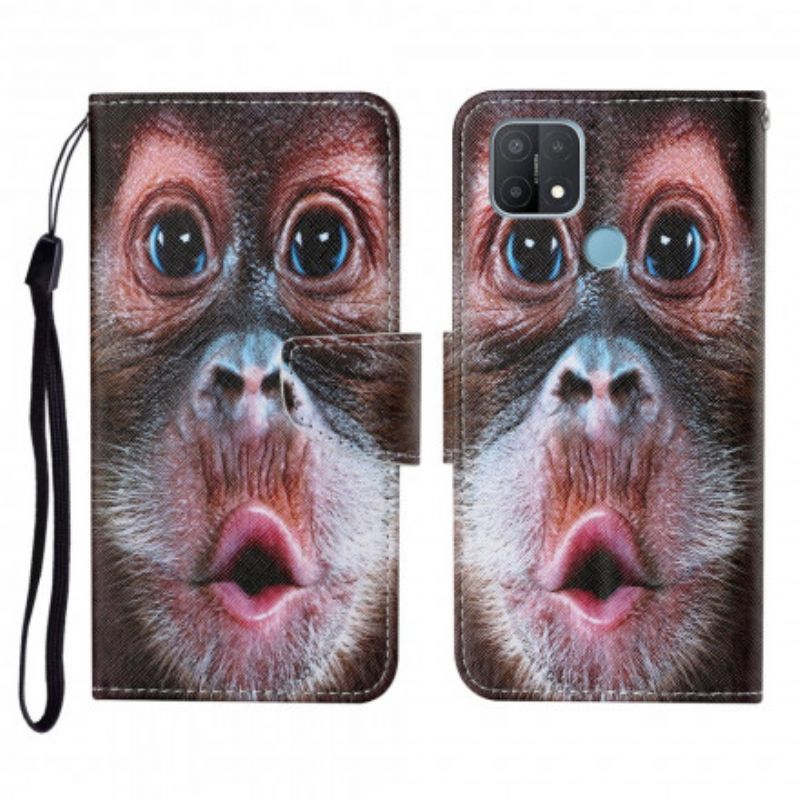 Flip Cover Oppo A15 Thong Monkey