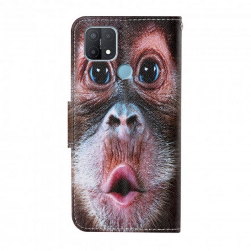 Flip Cover Oppo A15 Thong Monkey