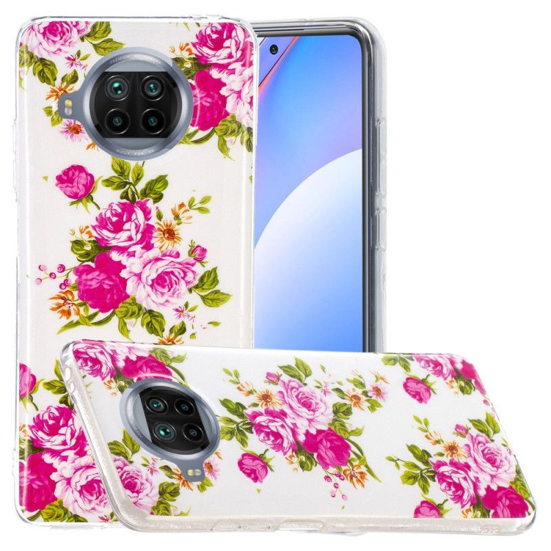 Cover for Xiaomi Mi 10T Lite 5G / Redmi Note 9 Pro 5G Fluo Liberty Blomster