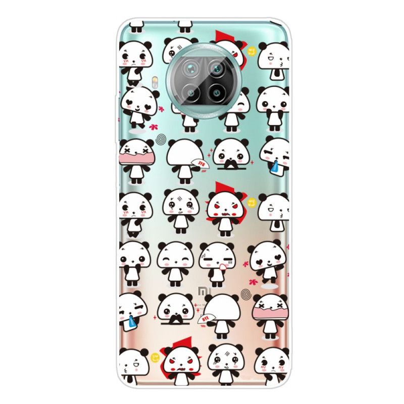 Cover for Xiaomi Mi 10T Lite 5G / Redmi Note 9 Pro 5G Sjove Pandaer