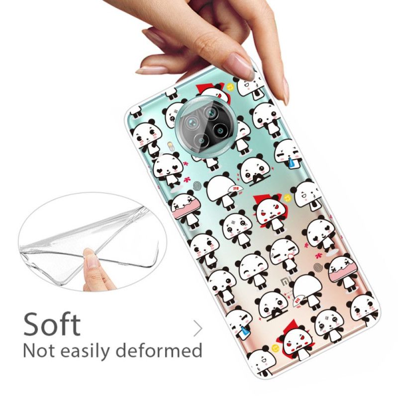 Cover for Xiaomi Mi 10T Lite 5G / Redmi Note 9 Pro 5G Sjove Pandaer