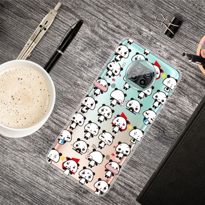 Cover for Xiaomi Mi 10T Lite 5G / Redmi Note 9 Pro 5G Sjove Pandaer