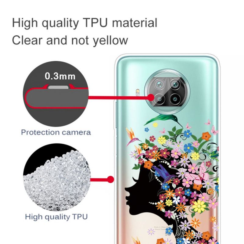 Cover for Xiaomi Mi 10T Lite 5G / Redmi Note 9 Pro 5G Smukt Blomsterhoved