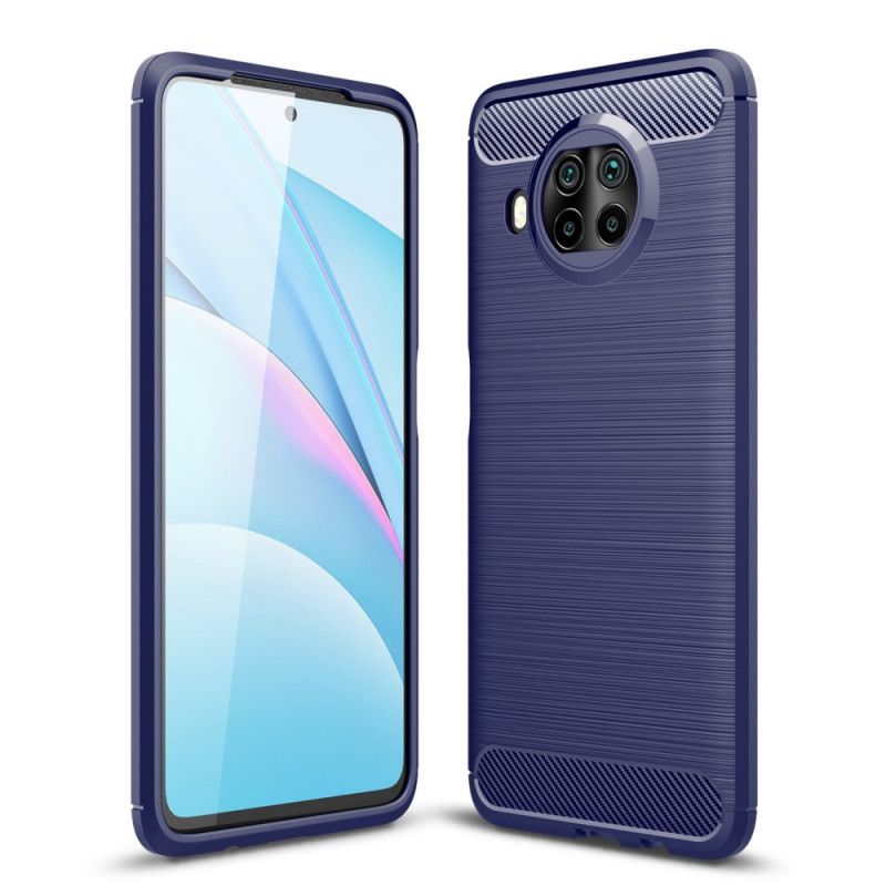 Cover for Xiaomi Mi 10T Lite 5G / Redmi Note 9 Pro 5G Sort Børstet Kulfiber