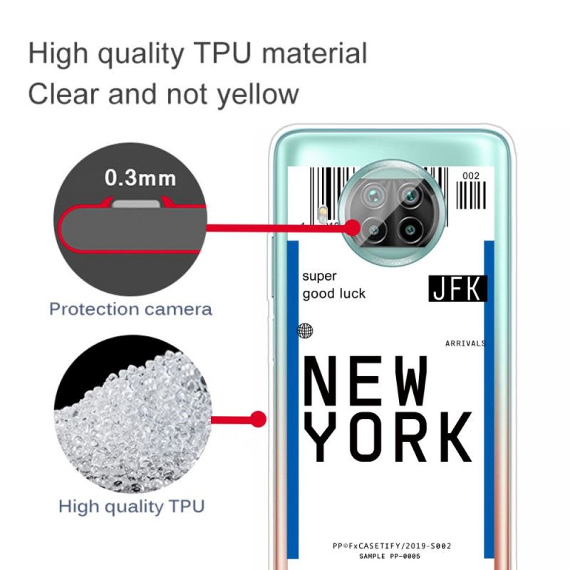 Cover for Xiaomi Mi 10T Lite 5G / Redmi Note 9 Pro 5G Sort Pas Til New York