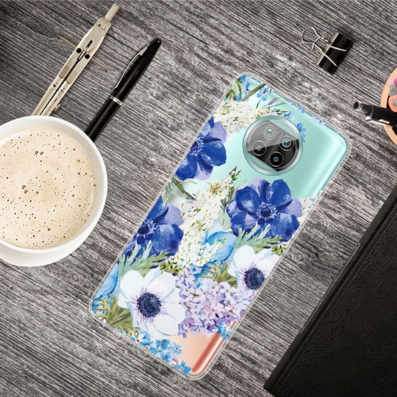 Cover Xiaomi Mi 10T Lite 5G / Redmi Note 9 Pro 5G Akvarelblomster