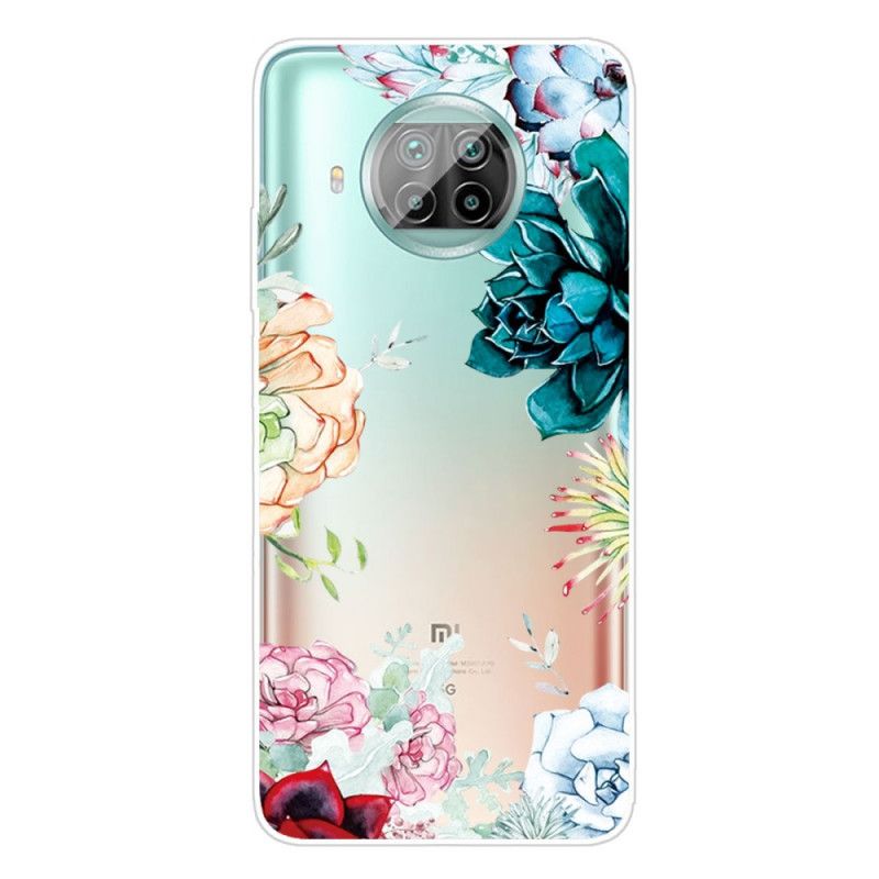 Cover Xiaomi Mi 10T Lite 5G / Redmi Note 9 Pro 5G Akvarelblomster