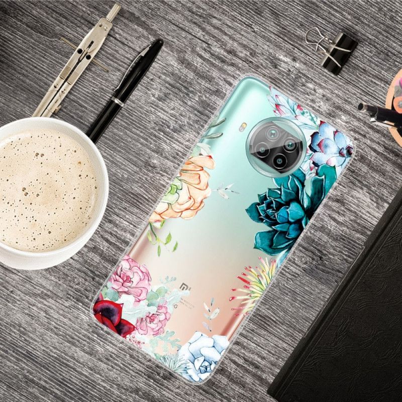 Cover Xiaomi Mi 10T Lite 5G / Redmi Note 9 Pro 5G Akvarelblomster