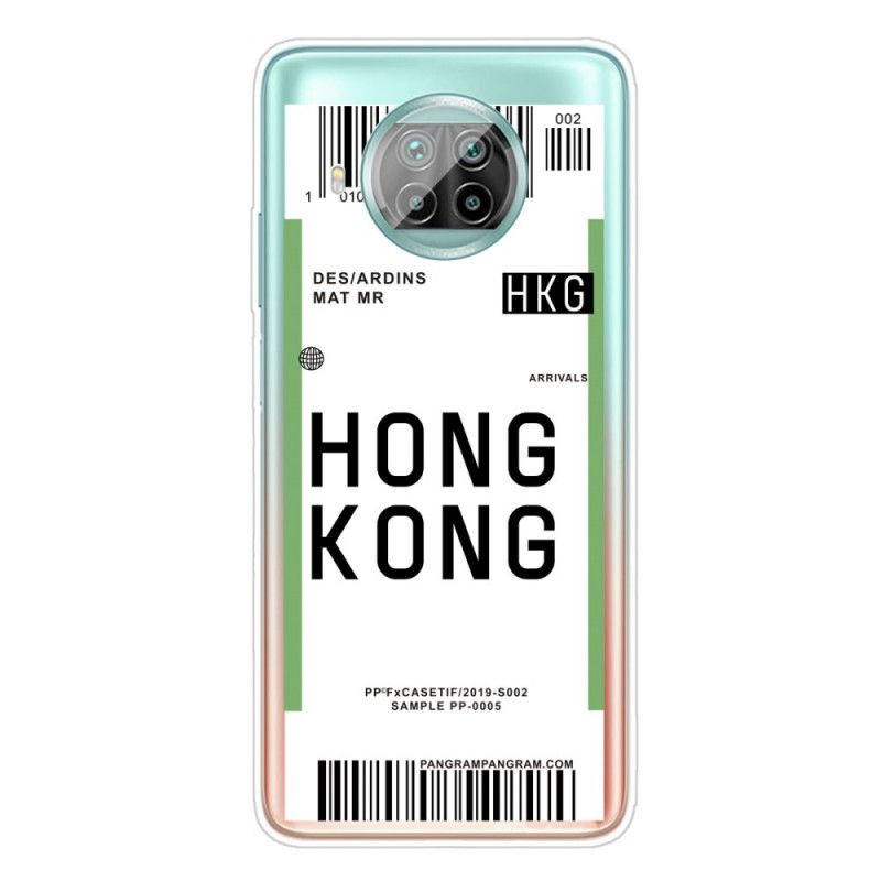 Cover Xiaomi Mi 10T Lite 5G / Redmi Note 9 Pro 5G Boardingkort Til Hong Kong