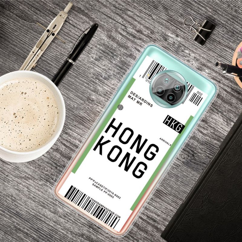 Cover Xiaomi Mi 10T Lite 5G / Redmi Note 9 Pro 5G Boardingkort Til Hong Kong