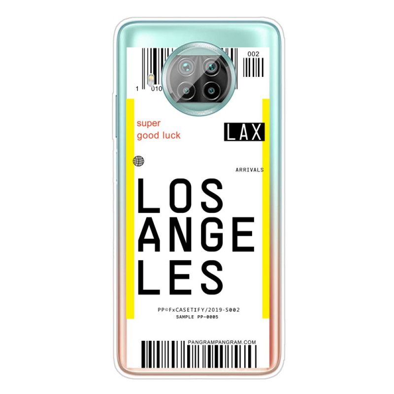 Cover Xiaomi Mi 10T Lite 5G / Redmi Note 9 Pro 5G Boardingkort Til Los Angeles