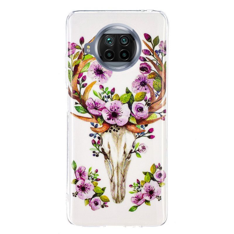 Cover Xiaomi Mi 10T Lite 5G / Redmi Note 9 Pro 5G Fluorescerende Blomstret Elg