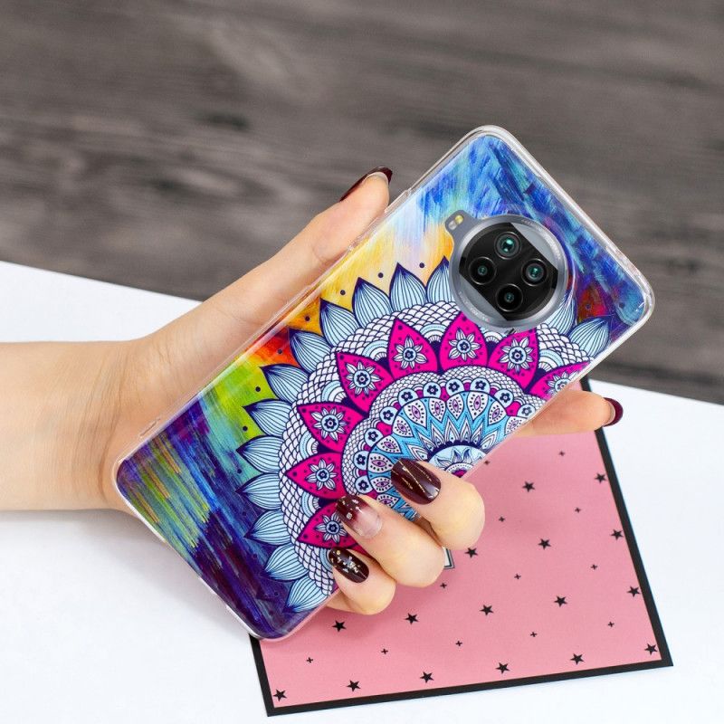 Cover Xiaomi Mi 10T Lite 5G / Redmi Note 9 Pro 5G Fluorescerende Mandala