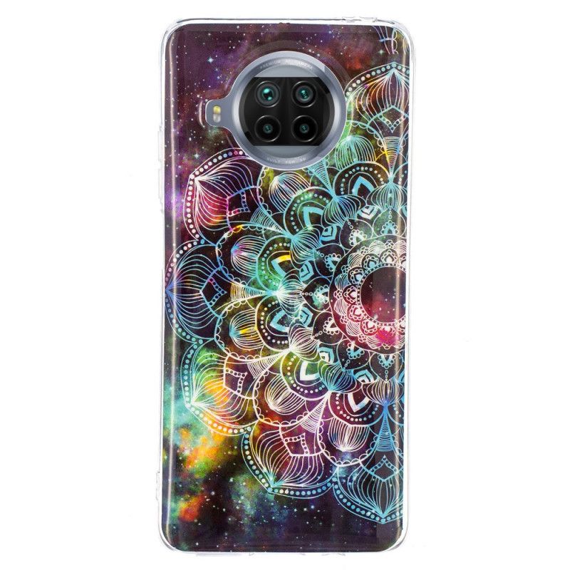 Cover Xiaomi Mi 10T Lite 5G / Redmi Note 9 Pro 5G Grå Fluorescerende Blomster Beskyttelse