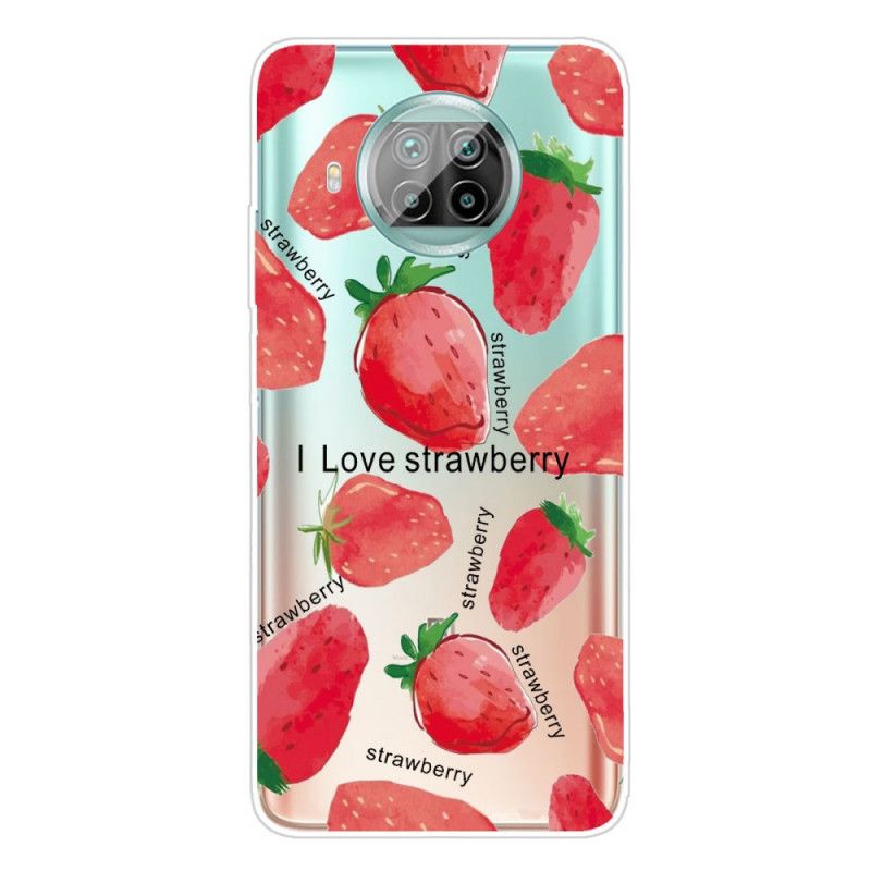 Cover Xiaomi Mi 10T Lite 5G / Redmi Note 9 Pro 5G Jordbær Beskyttelse