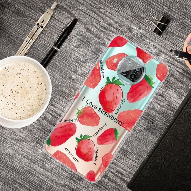 Cover Xiaomi Mi 10T Lite 5G / Redmi Note 9 Pro 5G Jordbær Beskyttelse